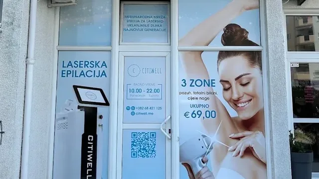 Enterijer salona za lasersku epilaciju u Baru