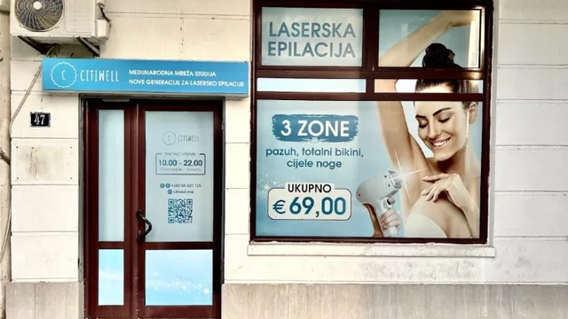 Enterijer salona za lasersku epilaciju u Podgorici (Bulevar)